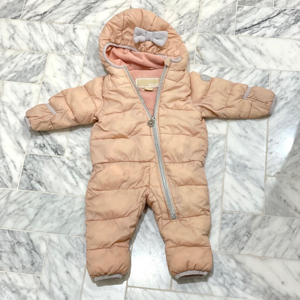 Michael Kors pink Infant snow suit size 0-6 months